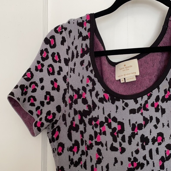 Kate spade flared a-line dress with leopard - Picture 3 of 7